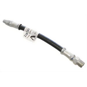 Alemite® 338709 Hose Assembly, 1/2 in Male NPTF x 1/4 in Male NPTF, 3/8 in ID, For Use with 7498-A Control Valve