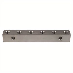 Alemite® 42703 6-Point Header Block, 1/8 in Female NPTF Thread, 5-3/4 in OAL