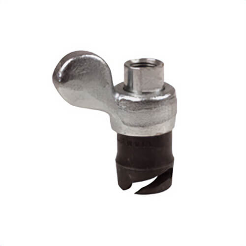 Alemite® 51185 Pin Coupler with Wing, 1/8 in Female NPTF Thread, Steel, Zinc Clear