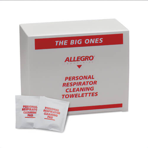 Allegro® 1001-05 Respirator Cleaning Pads The Big Ones, Alcohol, 50 Boxes