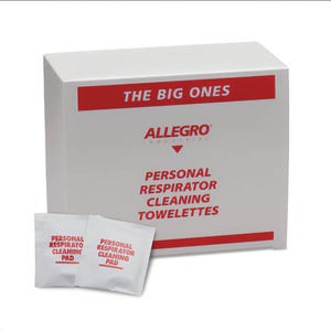 Allegro® 1001-05 Respirator Cleaning Pads The Big Ones, Alcohol, 50 Boxes