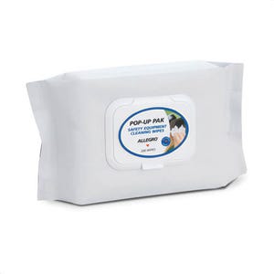 Allegro® 3001-200PU Alcohol-Free Respirator Cleaning Wipes Pop-Up Pak