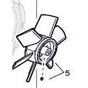 Allegro® 9536-10 DC Compaxial Plastic Blower Fan for use with 9536 Series, 6 Blade