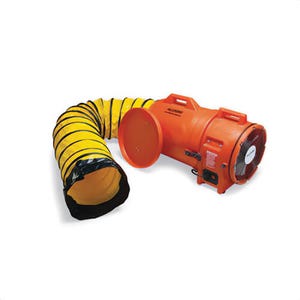 Allegro® 9543-25 Axial AC Plastic Blower with Canister and 25 ft Ducting, 12 in, 49 lb