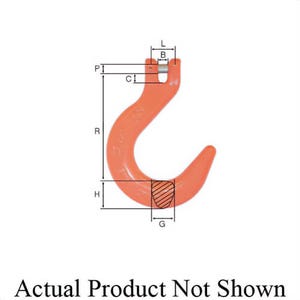 AMHâ„¢ CYFX10 Clevis Foundry Hook, 3/8 in Trade, 8,800 lb WLL, 100 Grade