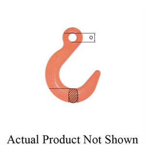 AMHâ„¢ CYX10 Eye Foundry Hook, 3/8 in Trade, 8,800 lb WLL, 100 Grade, Eyelet Attachment, Alloy Steel