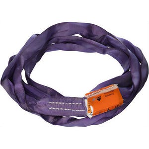 AMH™ DR116 Endless Polyester Round Sling, Double Jacket, Purple, 16 ft, 2,600 lb WLL