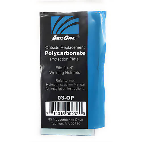 Walter® Arcone® 03-OP Inside and Outside Cover Plate for Helmets with 2 in x 4 in Filter (0.040 in thick)