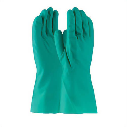 PIP® 50-N110G/XL Assurance® Lightweight Chemical-Resistant Gloves, Extra-Large, Ambidextrous Hand, Nitrile, Green, Unlined Lining