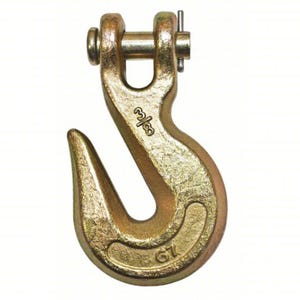 Alloy Clevis Grab Hook, Grade 70, 1/4 in, 3150 lb WLL