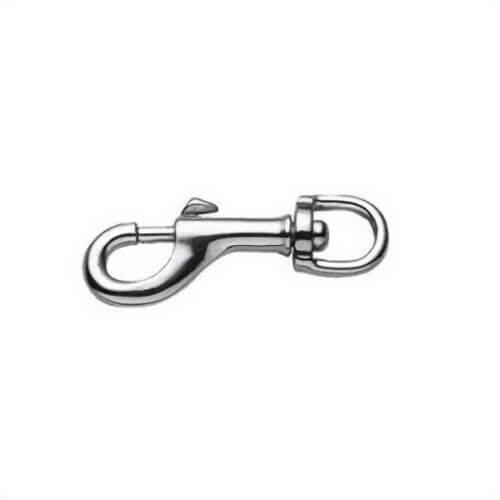 Baron 225-1/2 Swivel Eye Bolt Snap, 1/2 in, 3-1/4 in L, 1/2 in, Nickel Plated