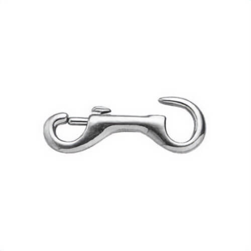 Baron 229 Open Eye Chain Snap, 1/4 in, 2-3/8 in L, 1/4 in, Electro-Plated Galvanized Zinc