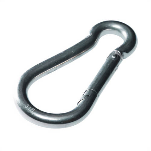 Baron 2450-3/8 Spring Hook Zinc Plated, 3/8 in dia