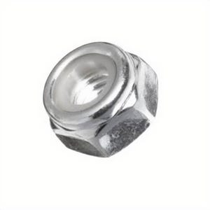 BBI® 305174 NE Series Standard Lock Nut, 9/16-12, Low Carbon Steel, Zinc Clear Trivalent, 2 Material Grade, Right Hand Thread