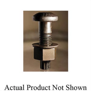 BBI® 496124 Heavy Partially Threaded Structural Bolt, 5/8-11, 2-1/2 in L Under Head, Medium Carbon Steel, Plain