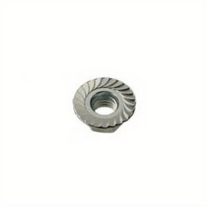 BBI® 857180 Case Hardened Hex Head Serrated Flange Locknut, 1/4-20, Low Carbon Steel, Zinc CR+3