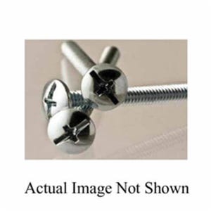 BBI® 586277 Fully Threaded Machine Screw, #6-32, 4 in OAL, Flat Head Plated, Phillips® Drive