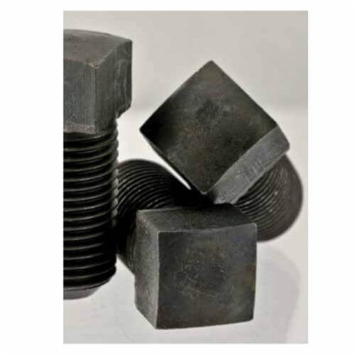 BBI® 411095 Fully Threaded Square Head Set Screw, 3/8-16, 6 in L, Case Hardened Steel, Cup Point, Plain