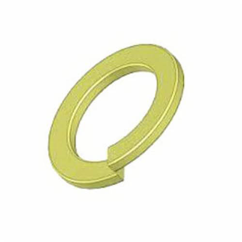 BBI® 340150 Regular Split Lock Washer, 3/8 in Nominal, Heat Treated Alloy Steel, Zinc Yellow