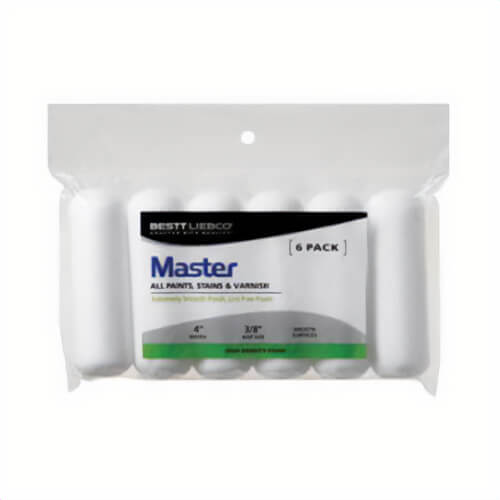 Sherwin-Williams® 559424600 Bestt Liebco® Master Roller Cover, 3/8 in Nap, 4 in L, High Density Foam, Professional Grade