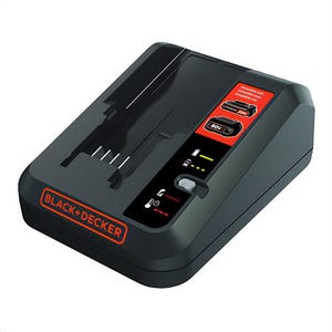 Black+Decker® 60V MAX* BDCAC60B Cordless Charger, Use with 60V MAX* Cordless Tools, Li-Ion Battery, 60 min Charging