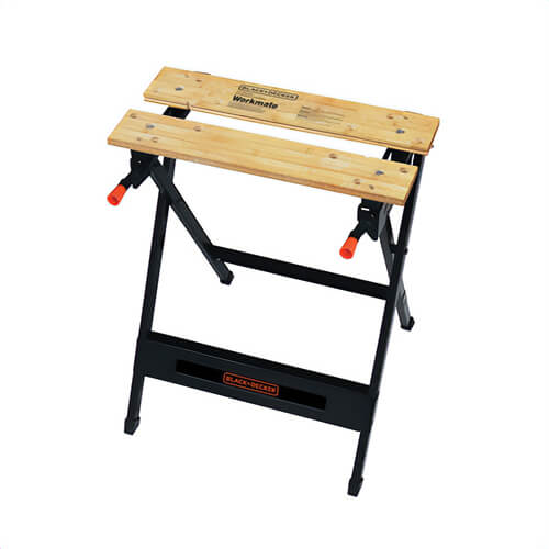 Black+Decker® WM125 Workmate® Compact Lightweight Portable Project Center and Vise, 29-3/4 in H, 350 lb Load, Black