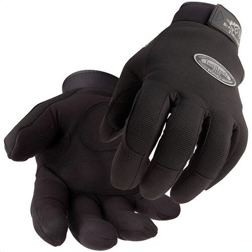 Black Stallion® 99PLUSXXL-BLK 99PLUS Mechanics Glove, Mechanics, XX-Large, Spandex/Synthetic Leather, Black, TPR Cuff