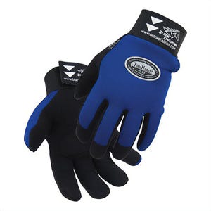 Black Stallion® 99PLUSXL-BLUE ToolHandz® Plus 99Plus Original Safety Work Gloves, Mechanics, XL, Synthetic Leather Palm, Blue, Strap Cuff