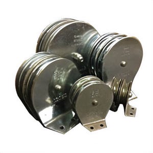 Block Division 02058 Flat Mount Pulley Block, 2 in, 3/16 in Rope, 600 lb