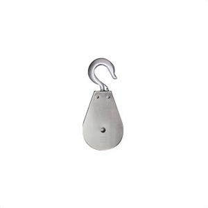 Block Division 02078 Swivel Hook Pulley Block 1 Sheave, 2 in, 3/16 in Rope Cable