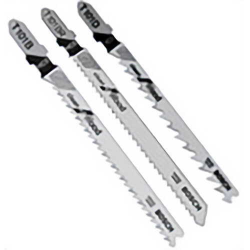 Bosch T101BR Wood Cutting Jigsaw Blade, 4 in, 10T, High Carbon, 5 pk
