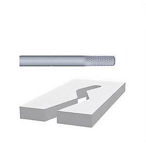 Bosch 85619 Burr Bit, 1/4 in Shank, 1/4 in dia, 3/4 in Cut Solid, Carbide Fiberglass