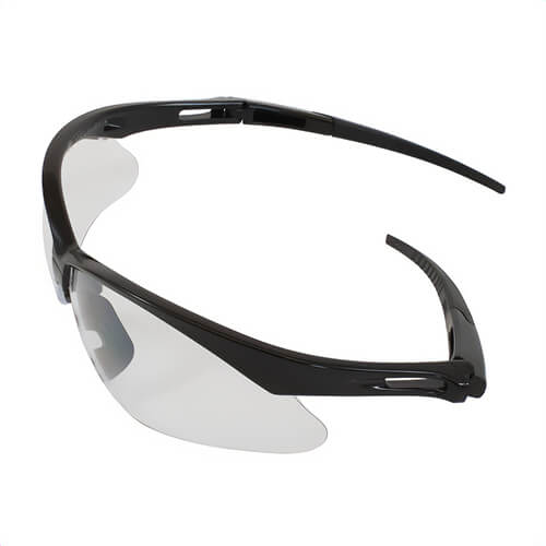 Bouton® 250-AN-10520 Anser™ Optical Dual Safety Glasses, FogLess® 3Sixty™, Clear Lens, Semi-Rimless Frame, Black