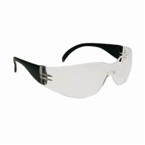 Bouton® 250-01-0020 Zenon Z12™ Lightweight Protective Glasses, Anti-Fog/Anti-Scratch, Clear Lens, Rimless Polycarbonate Frame, Black