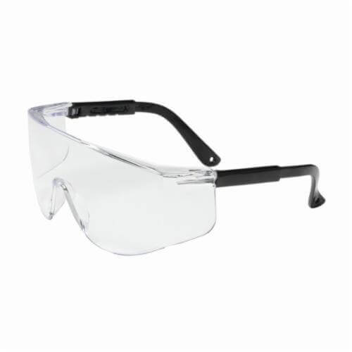 Bouton® 250-03-0000 Zenon Z28™ OTG Protective Glasses, Anti-Scratch, Clear Lens, Rimless Frame, Black, Polycarbonate Frame and Lens