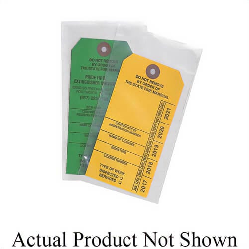 Brooks Equipment HSTC Heavy Duty Tag Cover, Vinyl