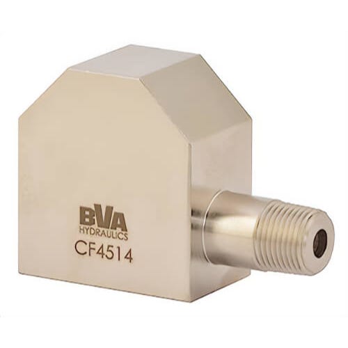 BVA® CF4514 NPTF Gauge Adaptor, 90° Short, 1/4 in