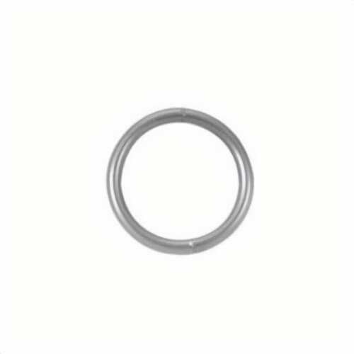 Campbell® 6050414 Welded Ring, 1/4 to 1-1/2 in Trade, 450 lb Load, Low Carbon Steel, Bright