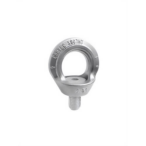 Cartec C6X807HT24 Rotating Eyebolt, High Tensile Stainless Steel, Grade 60, 2.5 ton Working Load Limit, M24 Thread Size