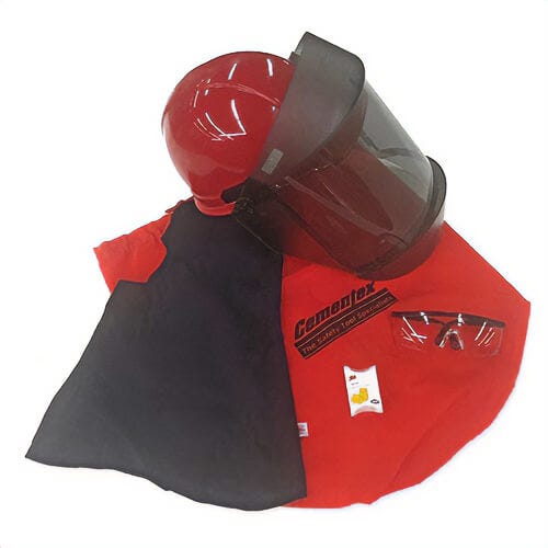 Cementex AFS-180K Arc Flash Face Shield and Hard Hat Kit, Gray, 12+cal