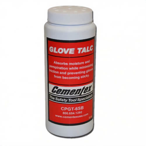 Cementex CPGT-6SB Glove Talc, 6 oz Bottle