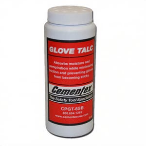 Cementex CPGT-6SB Glove Talc, 6 oz Bottle