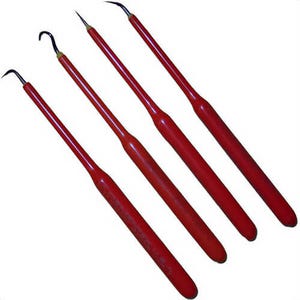 Cementex HNP100-4 Hook and Probe Set, Aluminum Handle, 4 pc