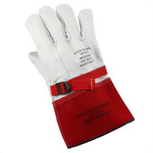 Cementex P2-12-10 Leather Glove Protectors, 12 in, Class 2, Size 10