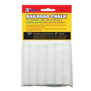 C.H. HANSON® WHITE RAILROAD CHALK/PACK OF 6 (10467) (6/each)