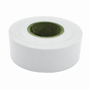 C.H.Hanson® 17020 Flagging Tape, White, 300 ft L x 1-3/16 in W, Polyethylene