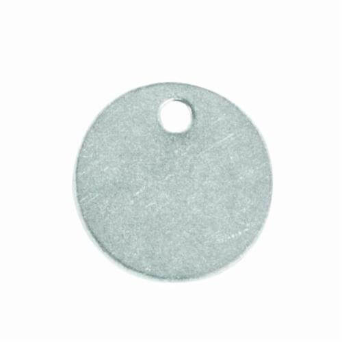 C.H.Hanson® 41881 1-Hole Blank Tag, 2 in W, 18 ga Aluminum, Round Shape
