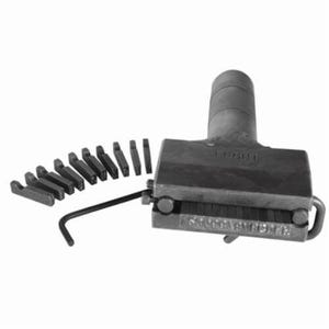 C.H.Hanson® 27612 Type Holder, 1/2 in H Character, 4 Character, Alloy Steel/Hi-Shock
