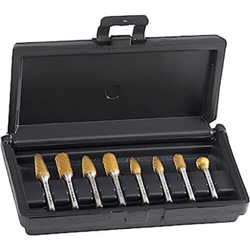 Champion Cutting Tool BK8P-3 Titanium Coated Bur Kit, 8 pc