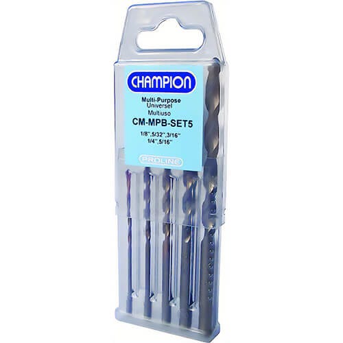 Champion Cutting Tool CM-MPB-SET5 Multi-Purpose Bit, 5 pc, Set